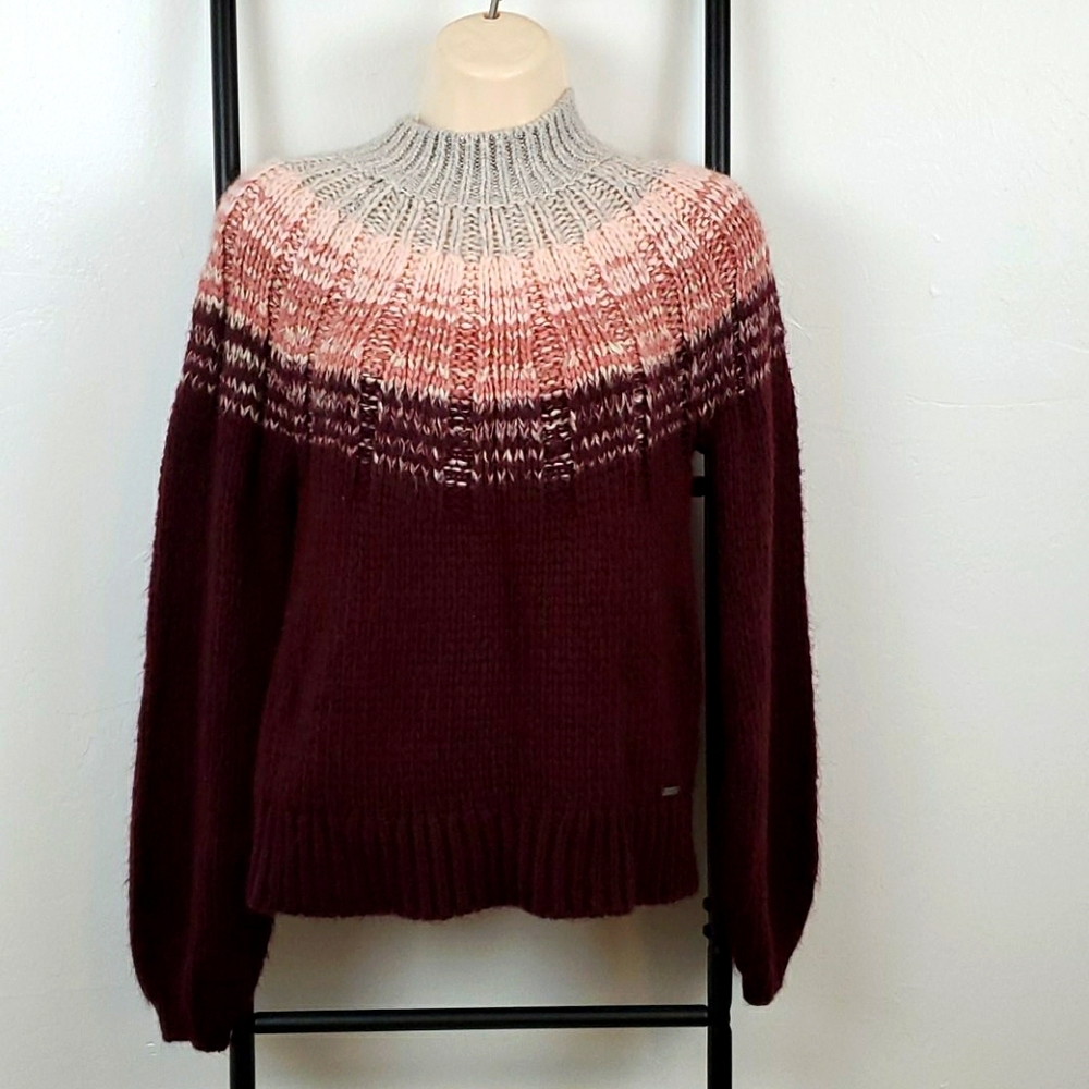 Abercrombie & Fitch sweater knit long sleeve chunky turtleneck women size XS